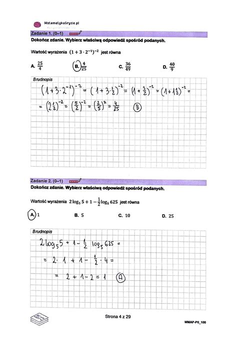 Pr Bna Matura Matematyka Odpowiedzi I Arkusz Zada Opublikujemy W