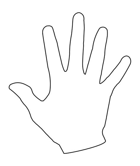 Outline Of Hand - Cliparts.co