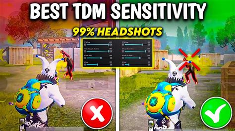 Best TDM HEADSHOT SENSITIVITY Settings Bgmi Pubg Mobile Headshot Tips