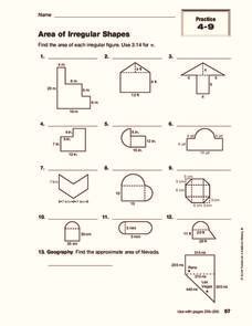 Worksheets Area Perimeter Of Irregular Rectangular Shapes