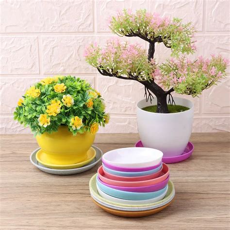 Pots Bacs Jardini Res Pot De Fleurs En Plastique Plateau En