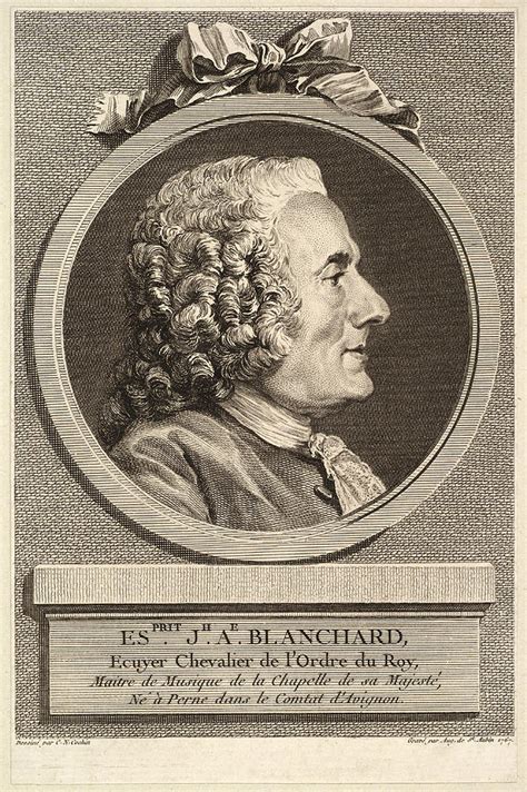 Portrait Of Esprit Joseph Antoine Blanchard Drawing By Augustin De