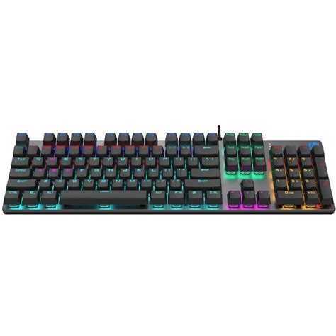 Teclado Mec Nico Usb Hp Gamer Gk F Chumbo Led Rgb Switch Hp Blue