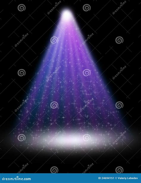 Stage Spotlight With Laser Rays Stock Illustration Illustration Of