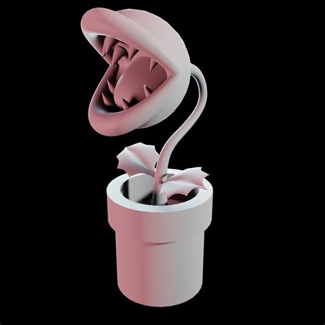 Stl File Piranha Plant Super Mario Bros ・model To Download And 3d Print・cults