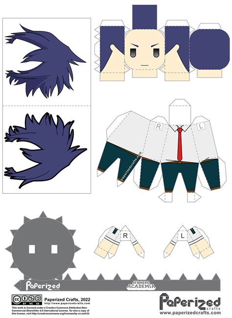 My Hero Academia Tamaki Amajiki Papercraft Paperized Crafts In