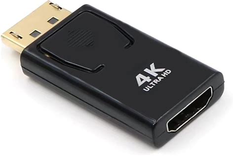 EasyULT Adaptador DisplayPort A HDMI DP Convertidor Macho A Hdmi