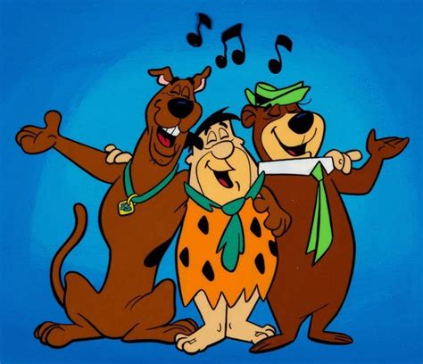 Animation Artpresentation Cel Scooby Doo Fred Flintstone And Yogi