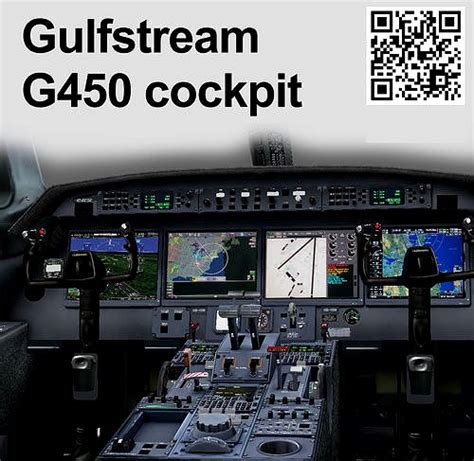 Gulfstream G450 virtual cockpit 3d model