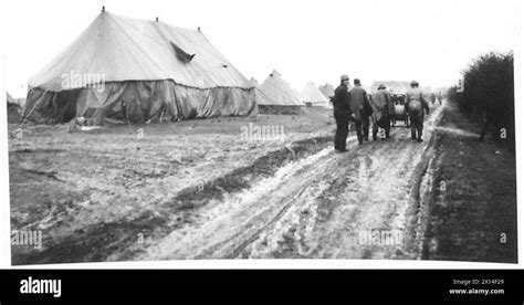 British Troops Embarking For Norway General View Of The Camp At