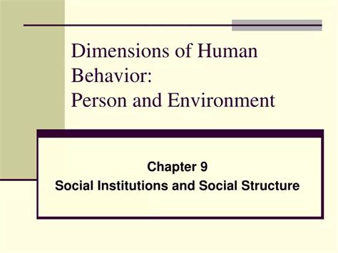 PPT Dimensions Of Human Behavior Person And Environment PowerPoint