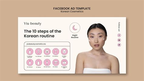 Premium Psd Korean Cosmetics Template Design