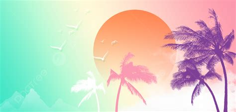 Fresh Summer Palm Tree Background Summer Summer Day Hello Summer