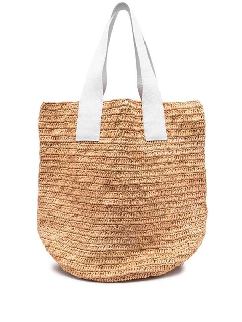 SENSI STUDIO Interwoven Straw Oversize Tote Bag Editorialist