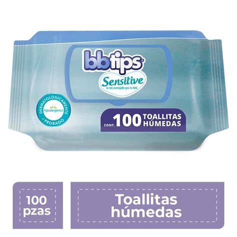 Toallitas Húmedas BBTips Sensitive 100 Piezas DelSol