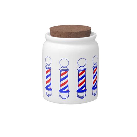 Barbershop Candy Jar Zazzle