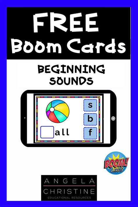 Boom Cards Beginning Sounds Freebie Artofit