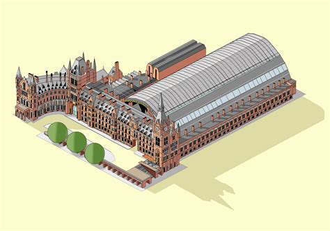 Katherine Baxter Illustrated Maps St Pancras