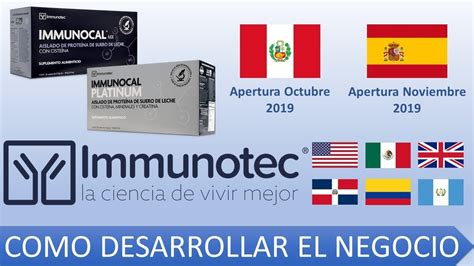 Como Desarrollar El Negocio En IMMUNOTEC IMMUNOCAL YouTube