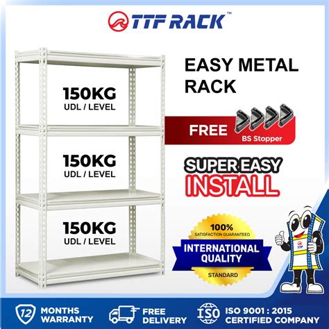 ttf rack easy metal rack  cm metal shelf rak besi serbaguna