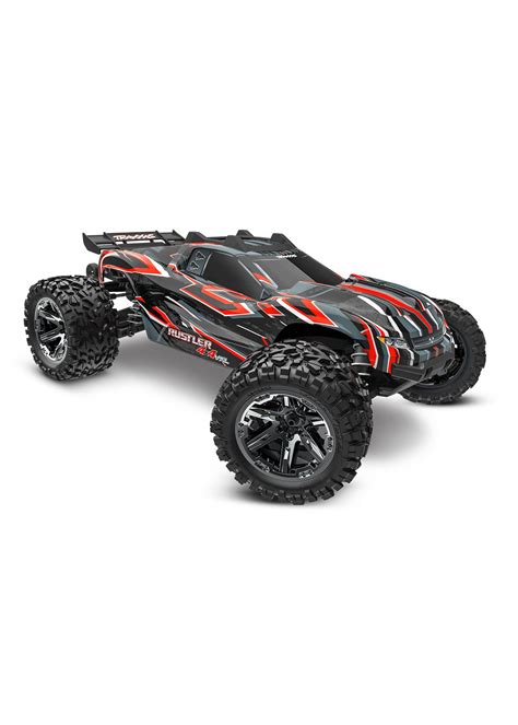 Traxxas 673764RED - Rustler VXL 4X4 Stadium Truck - Red - Hub Hobby