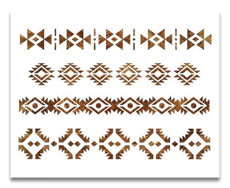 Tribal Print Stencil