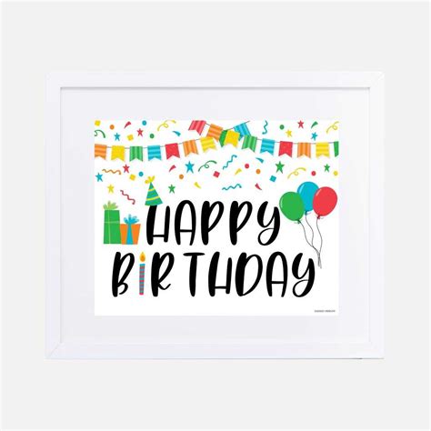 Happy Birthday Printable Sign Templates Free