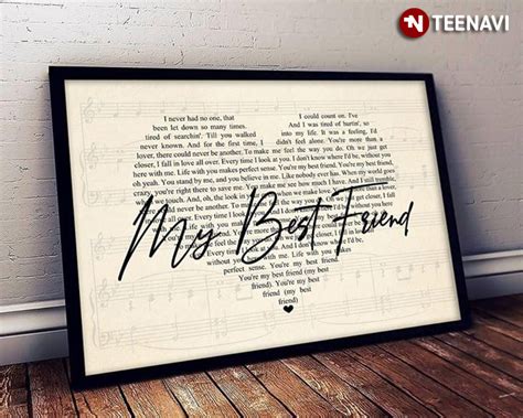 Tim McGraw My Best Friend Lyrics With Heart Typography | TeeNavi | Reviews on Judge.me