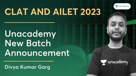 Unacademy New Batch Announcement For CLAT And AILET 2023 Aspirants