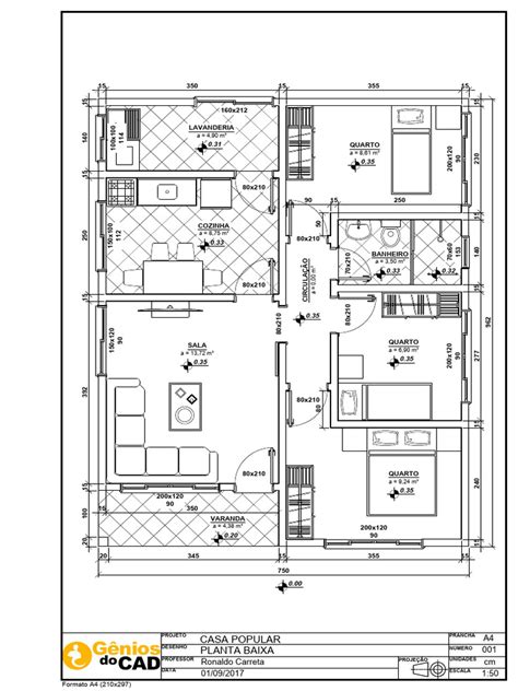 Plural De Planta Baixa - Planta Baixa de Casa Popular | PDF
