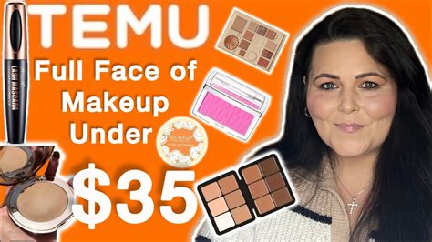 Full Face Of Makeup Under 35 Temu Makeup Haul YouTube