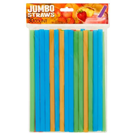 30ct. Jumbo Straws in Assorted Colors - Walmart.com - Walmart.com