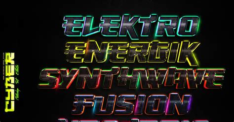 Cyber 4K Photoshop Text Effects, Add-ons - Envato Elements