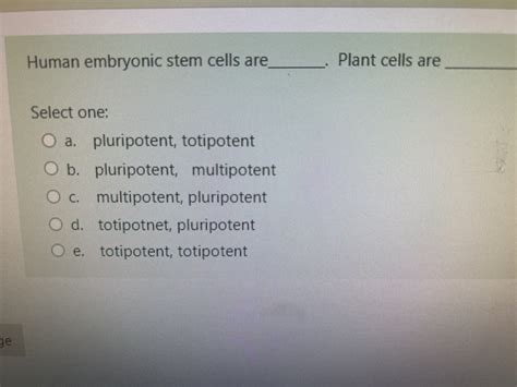 Answered Human Embryonic Stem Cells Are Plant Bartleby