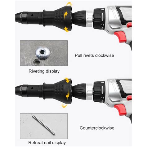 Elektrische Niet Mutter Pistole Bohrer Adapter Conversion Nieten Gun