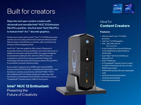 Intel Launches The Nuc 12 Enthusiast Its Most Powerful Mini Pc