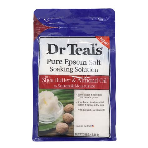 Dr Teals Epsom Salt Soaking Solution Shea Butter And Almond Oil Lb