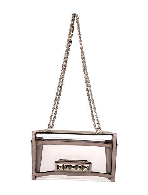 Valentino Naked Va Va Voom Shoulder Bag Clear Crossbody Bags