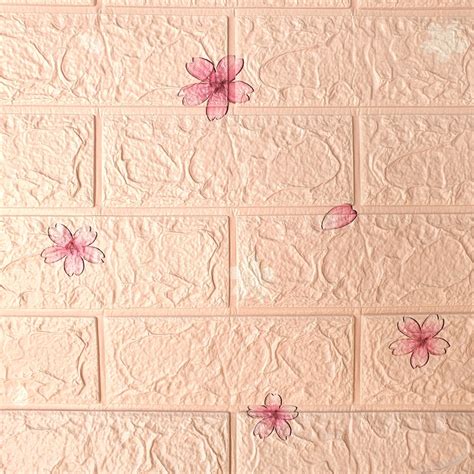 Jual Wallpaper Foam Wallpaper Batu Bata Putih Foam Busa Sticker Hiasan