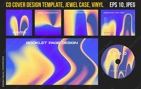 Music Album Cover For The Web Presentation Cd Cover Design Template Compact Disk Jewel Box