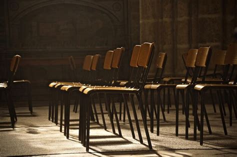 Premium Photo Empty Chairs In Room Church