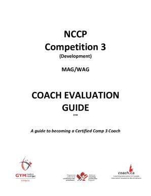 Fillable Online NCCP Competition 2 Gymnastics Saskatchewan Fax Email