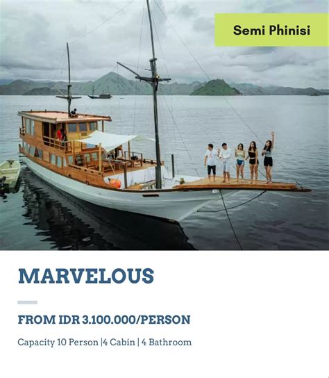 Sewa Kapal Marvelous Paket Wisata Labuan Bajo Bajo Crew Tour