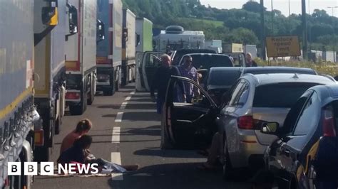 Dover Delays Queues Ease But Delays Could Last For Weeks Bbc News