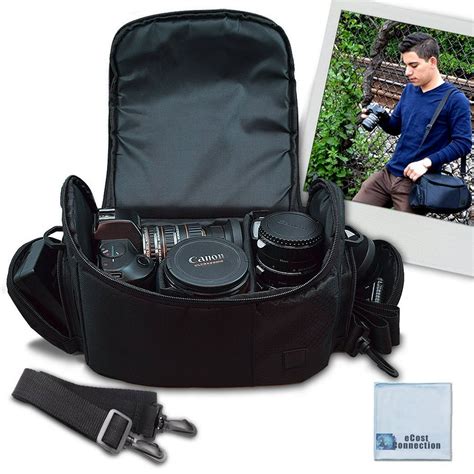 Large Digital Camera Video Padded Carrying Bag Case For Nikon D750