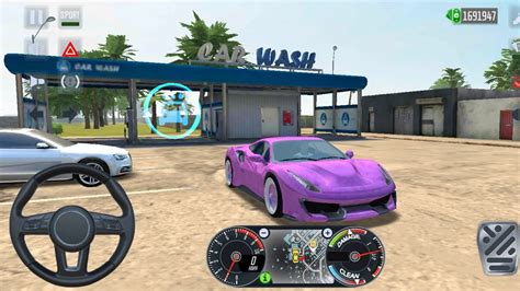 Taxi Sim Evolution Ferrari F Tributo Car Washing Driving Miami