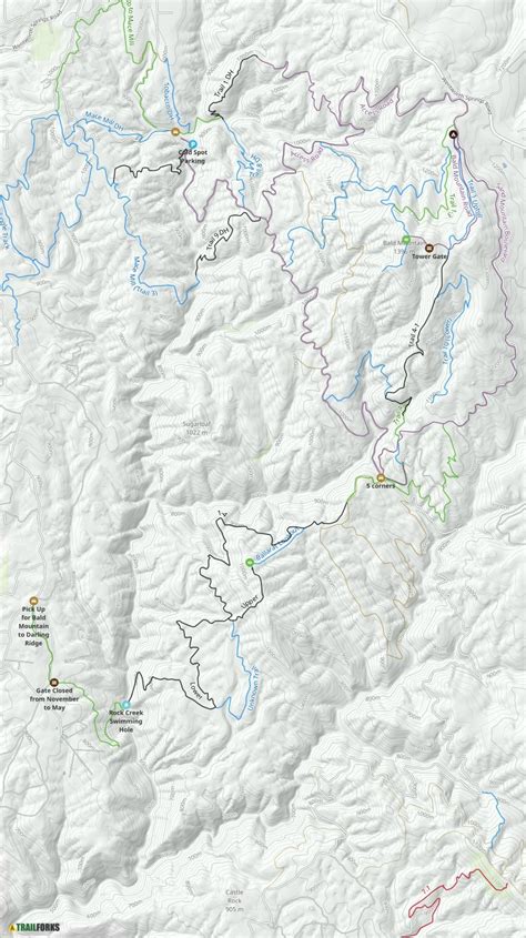 Rock Creek Ohv Georgetown Mountain Biking Trails Trailforks