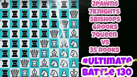 Ultimate Battle Pawns Knights Bishops Rooks