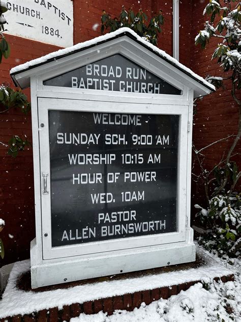 New Sign Broad Run Baptist Church