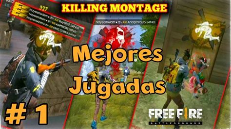 Free Fire HIGHLIGHTS MEJORES JUGADAS Y MUERTES DE UN EX NOVATO